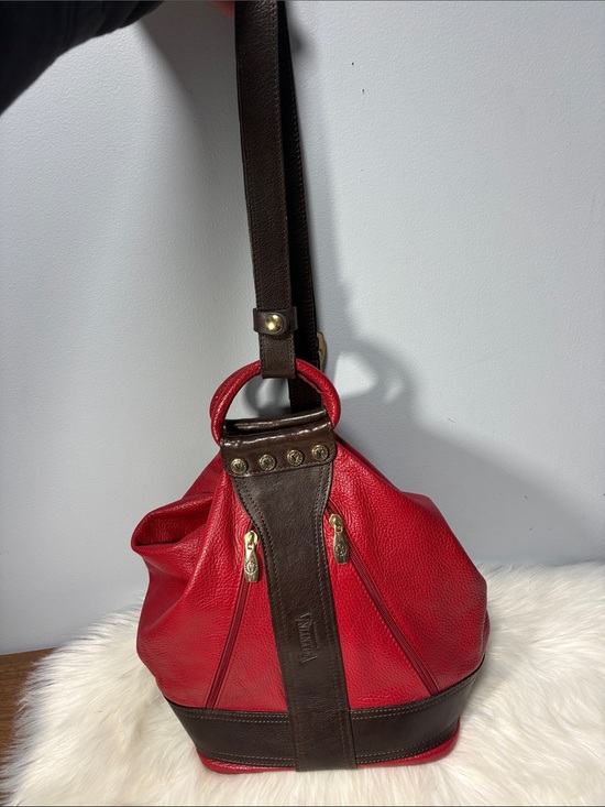 Valentina Handbags - Valentina Italian Pebbled Leather Sling Bag Backpack Purse